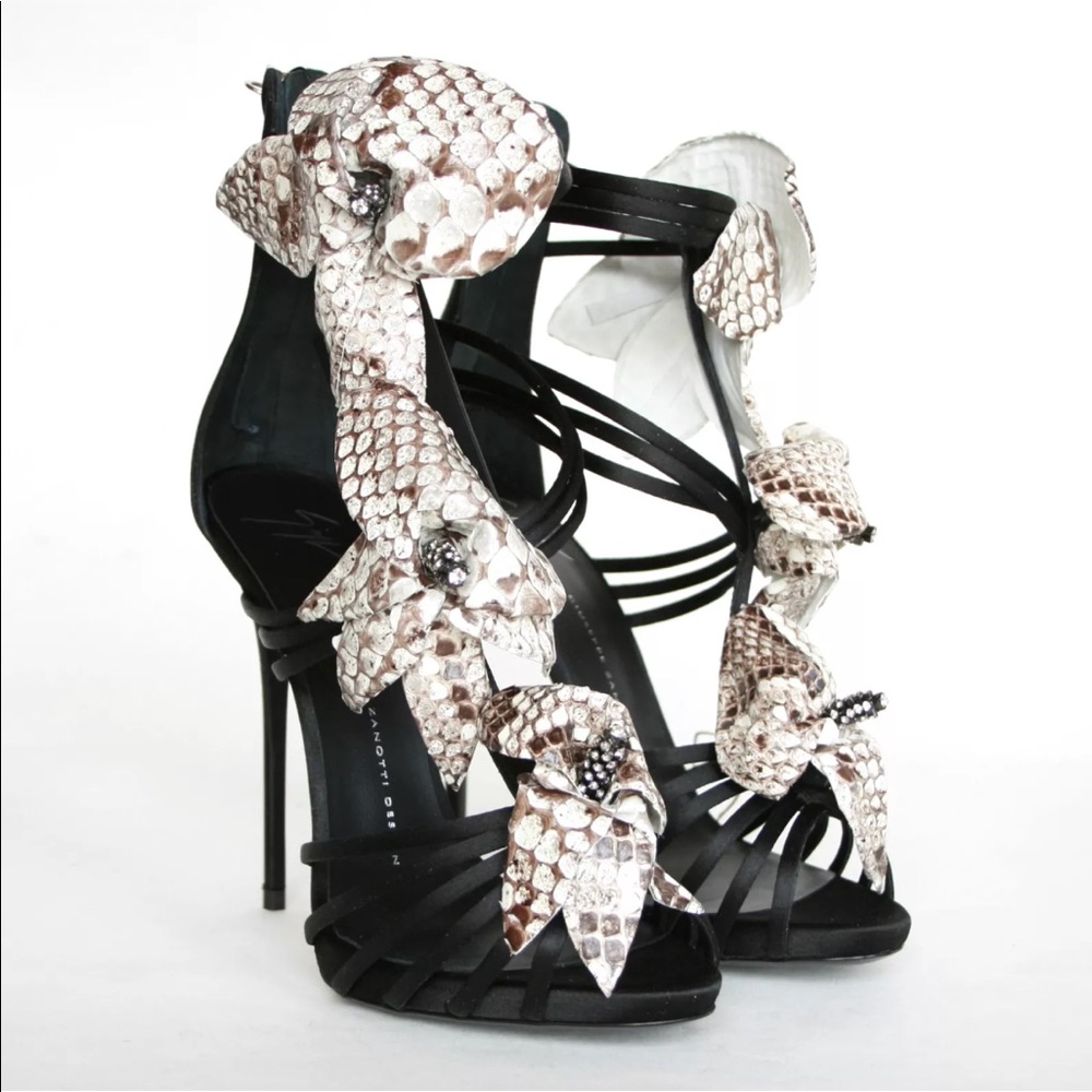 Giuseppe zannoti satin python heels